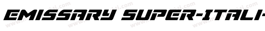 Emissary Super-Itali字体转换